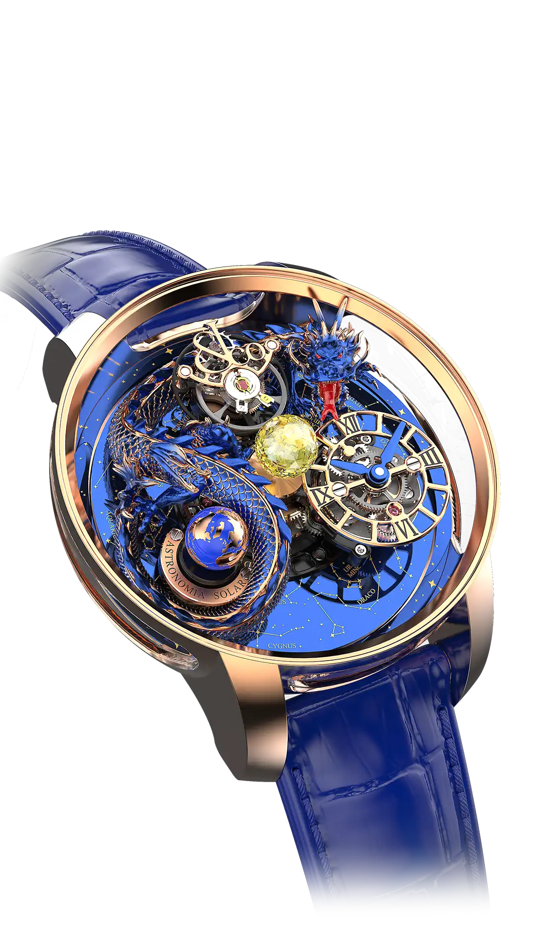 Jacob & Co Astronomia Dragon - Blue Dragon in Rose Gold