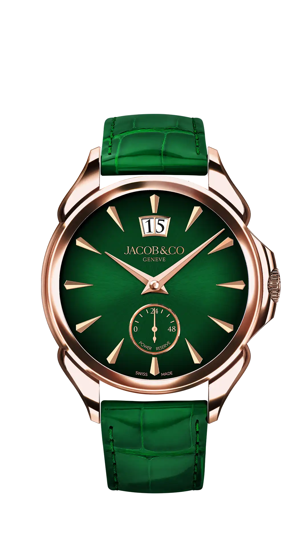 Jacob & Co Palatial Classic - Rose Gold (Green Sunburst)