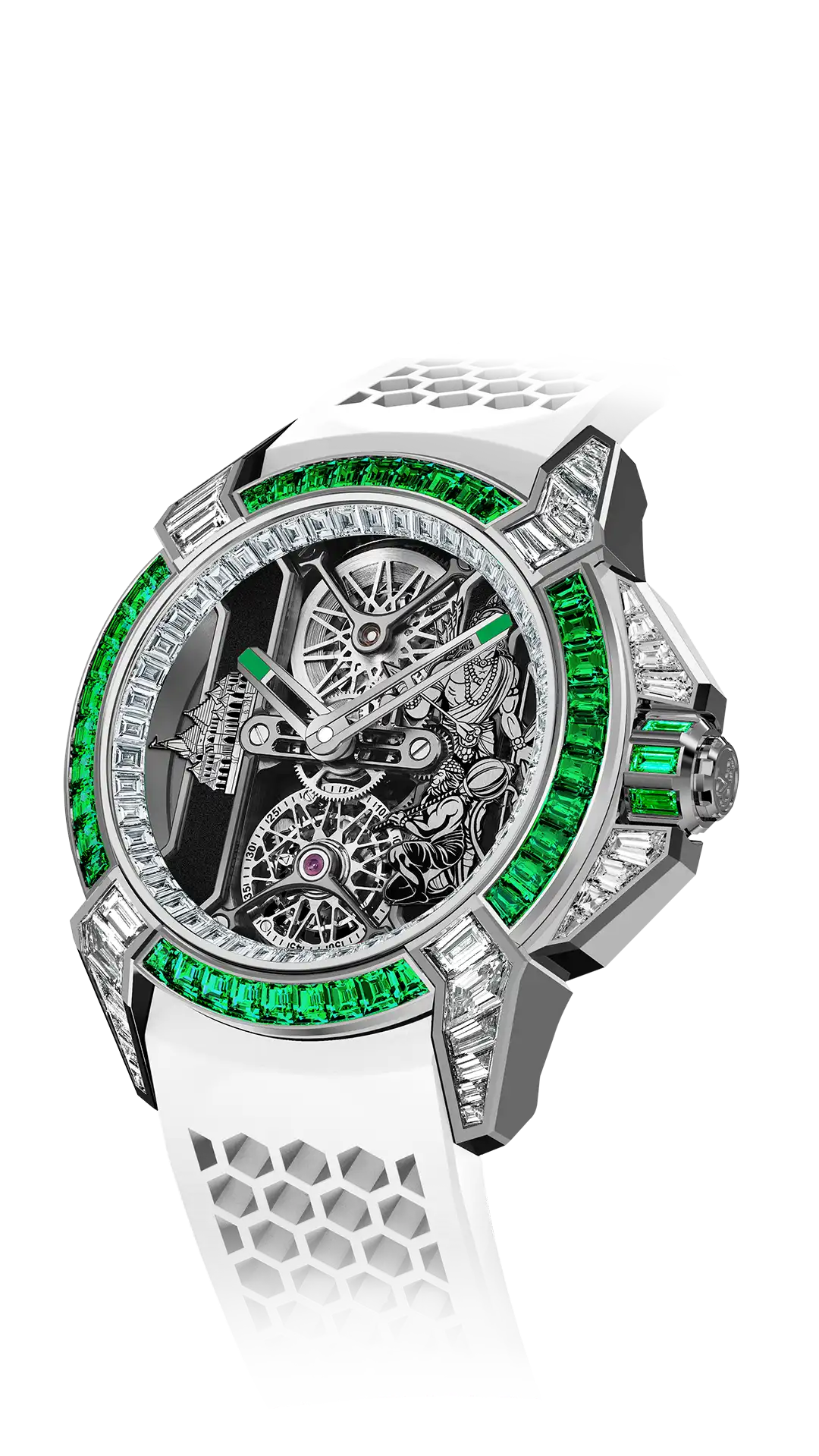 Jacob & Co Epic X Tourbillon Baguette - Sandawana Emeralds