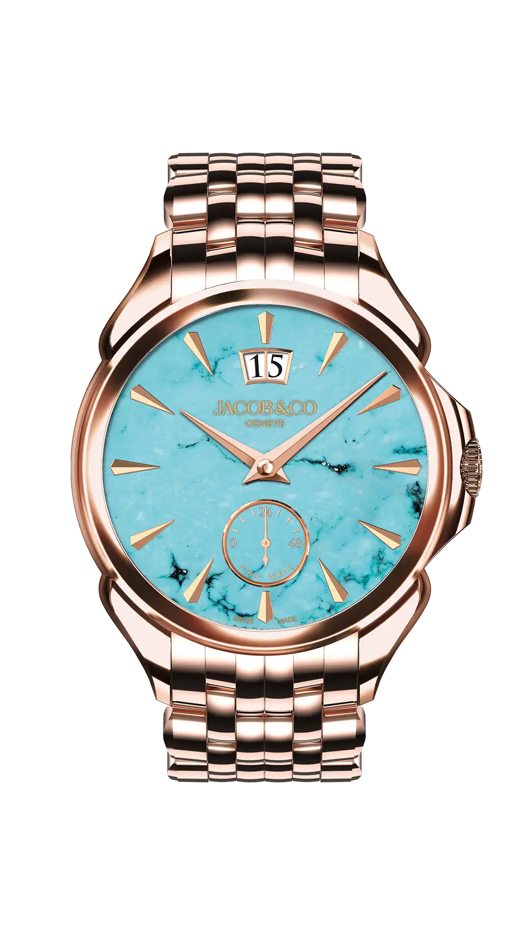Jacob & Co Palatial Classic - Rose Gold Bracelet (Turquoise)