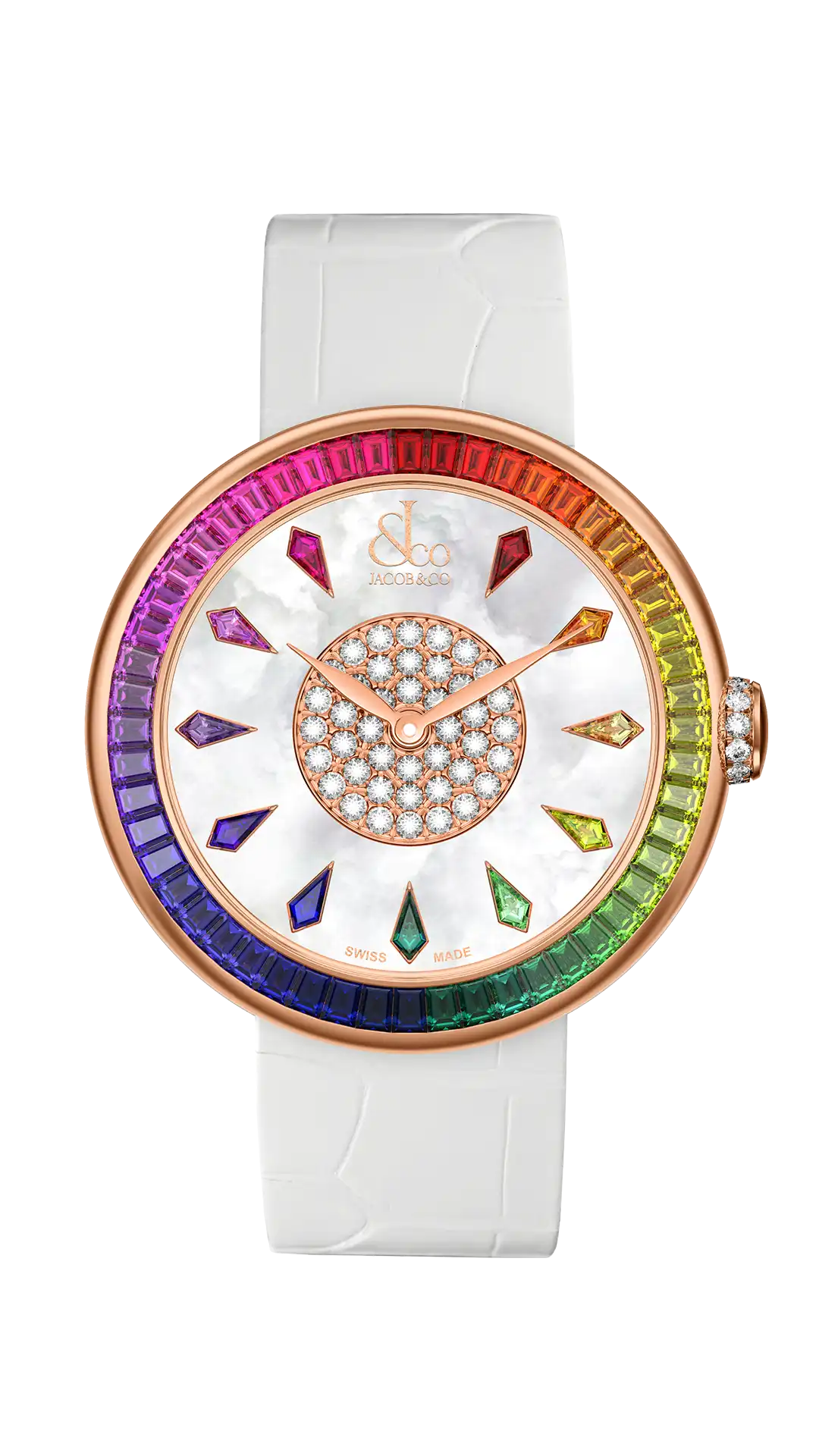 Jacob & Co Brilliant - Rainbow Baguette in Rose Gold