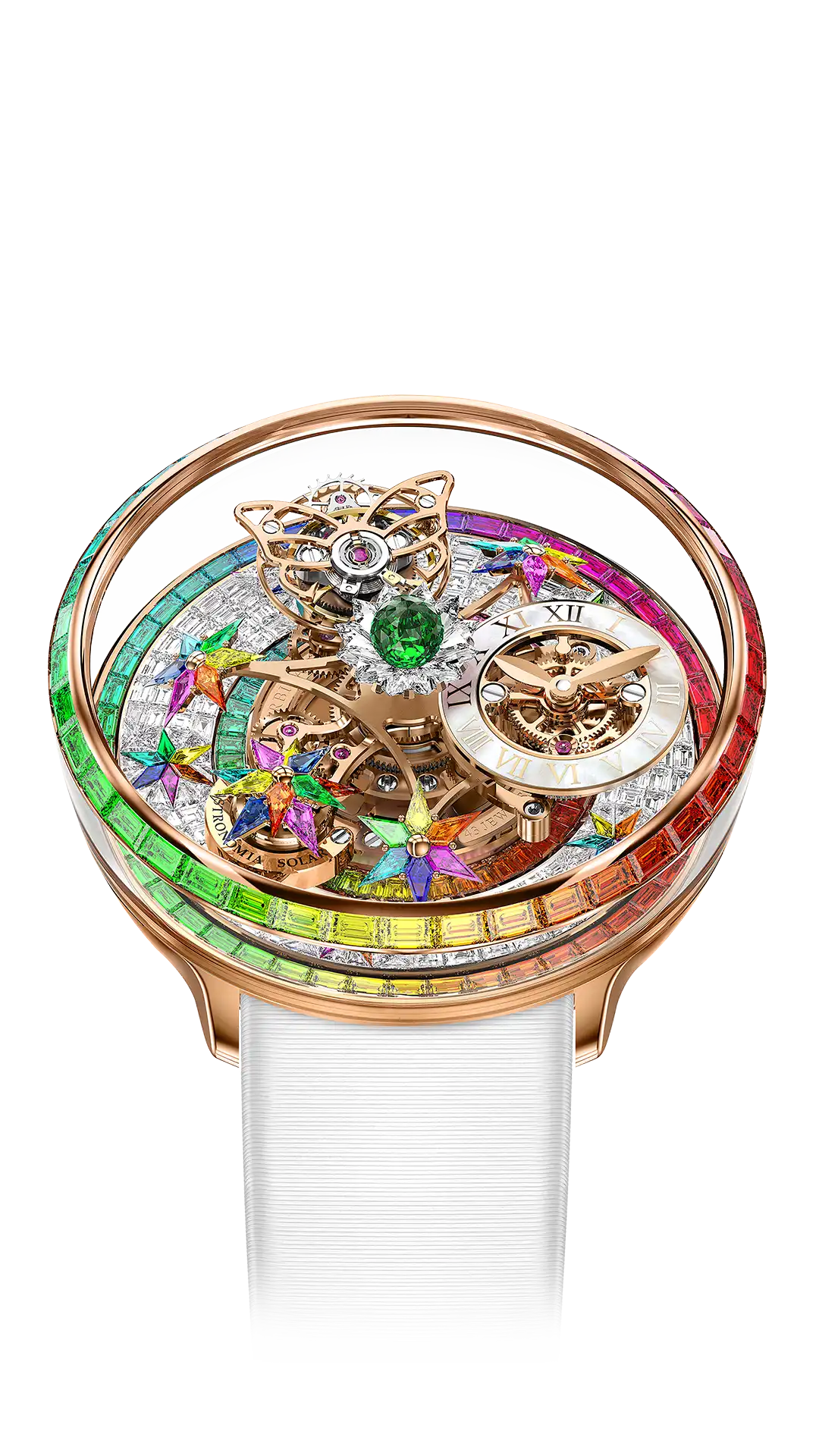 Jacob & Co Fleurs de Jardin - Rose Gold Full Diamond Baguettes