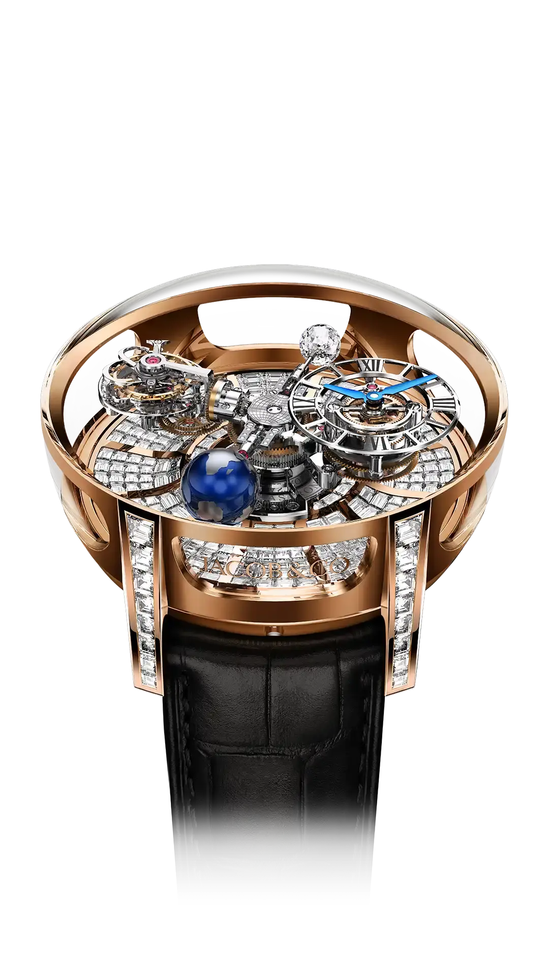 Jacob & Co Astronomia Tourbillon Baguette - Rose Gold, Baguette 5 Minutes