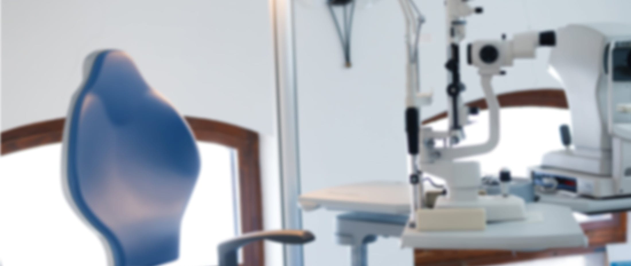 Patient chair and eye exam machine