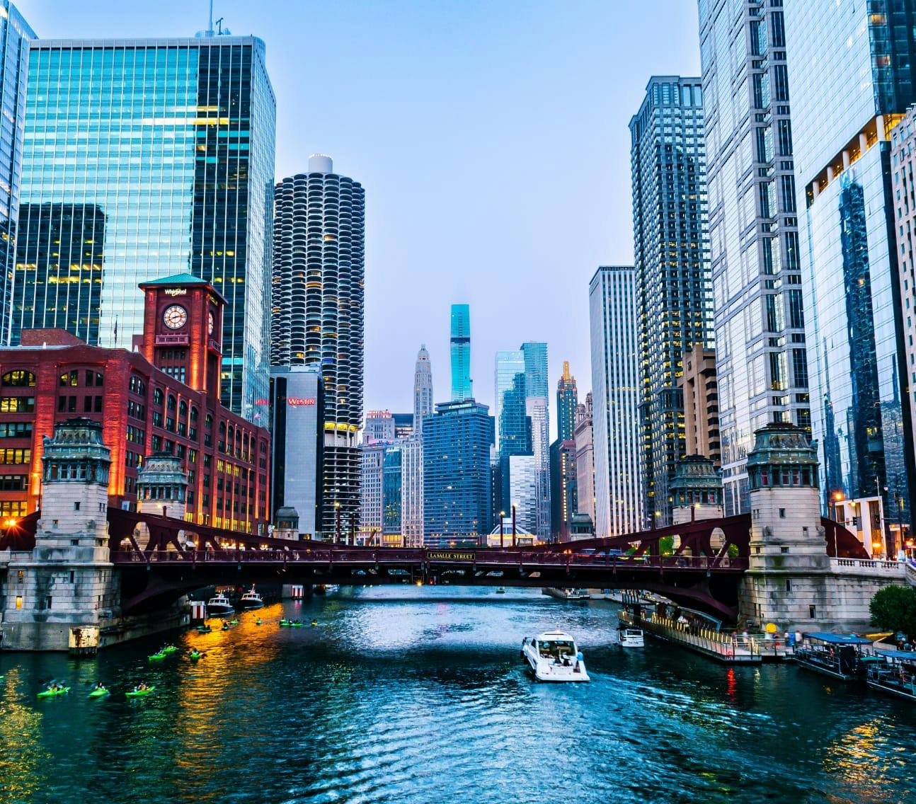 Chicago city skyline