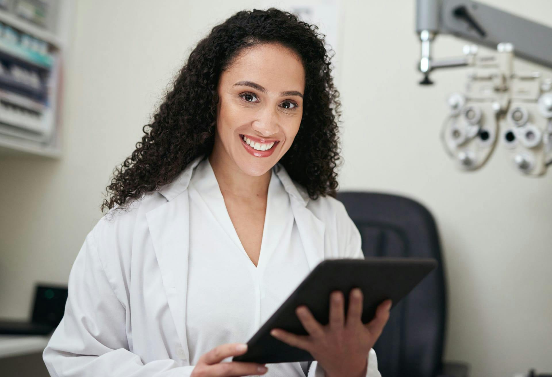 woman in a lab coat