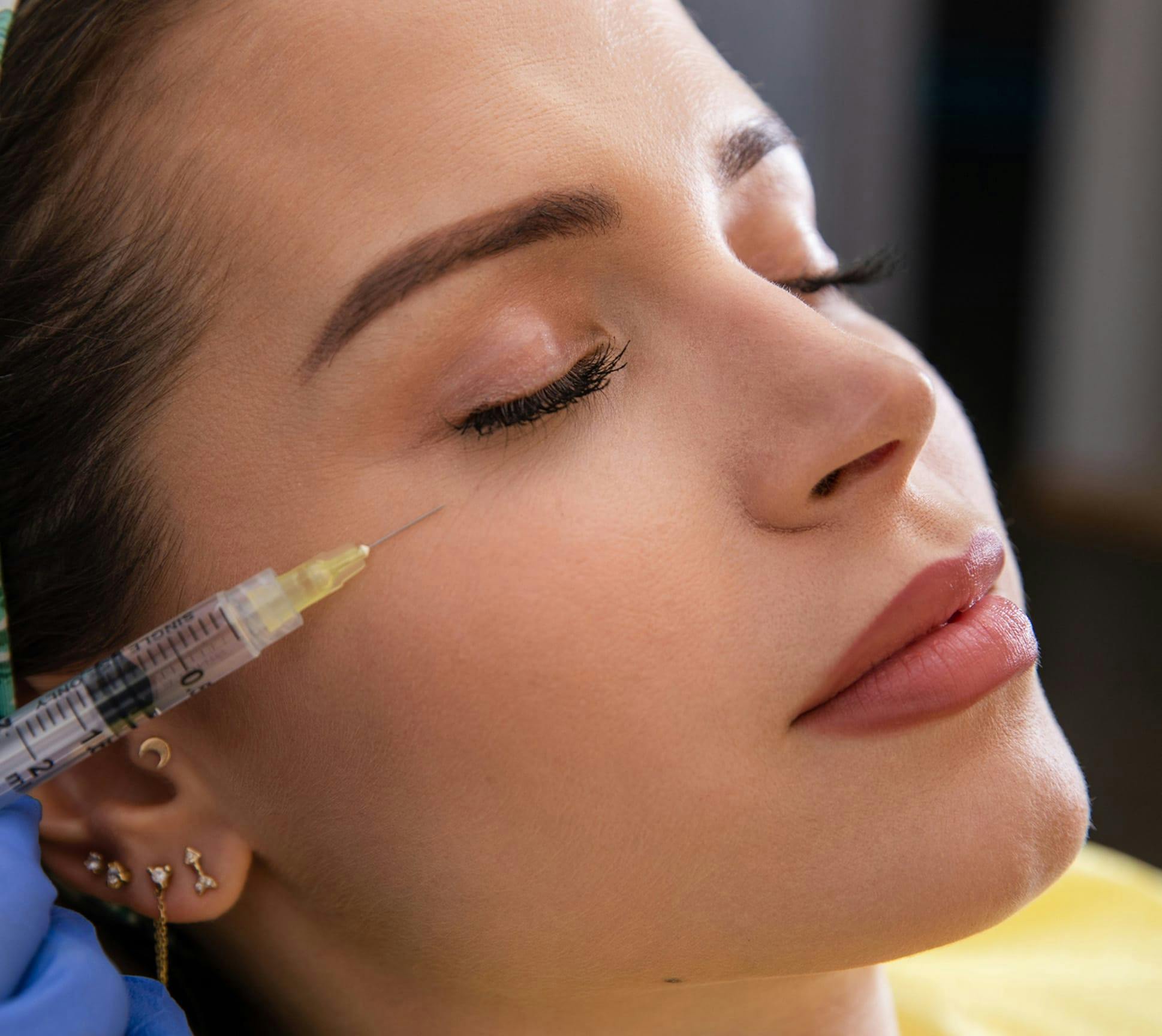 woman getting BOTOX injections
