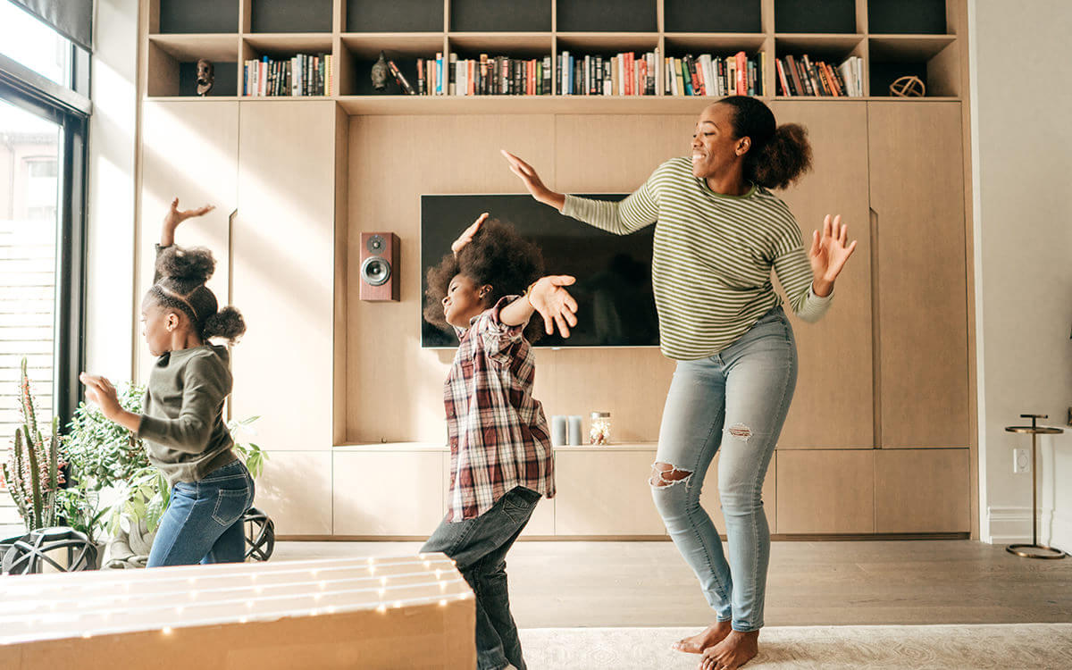 dancing family