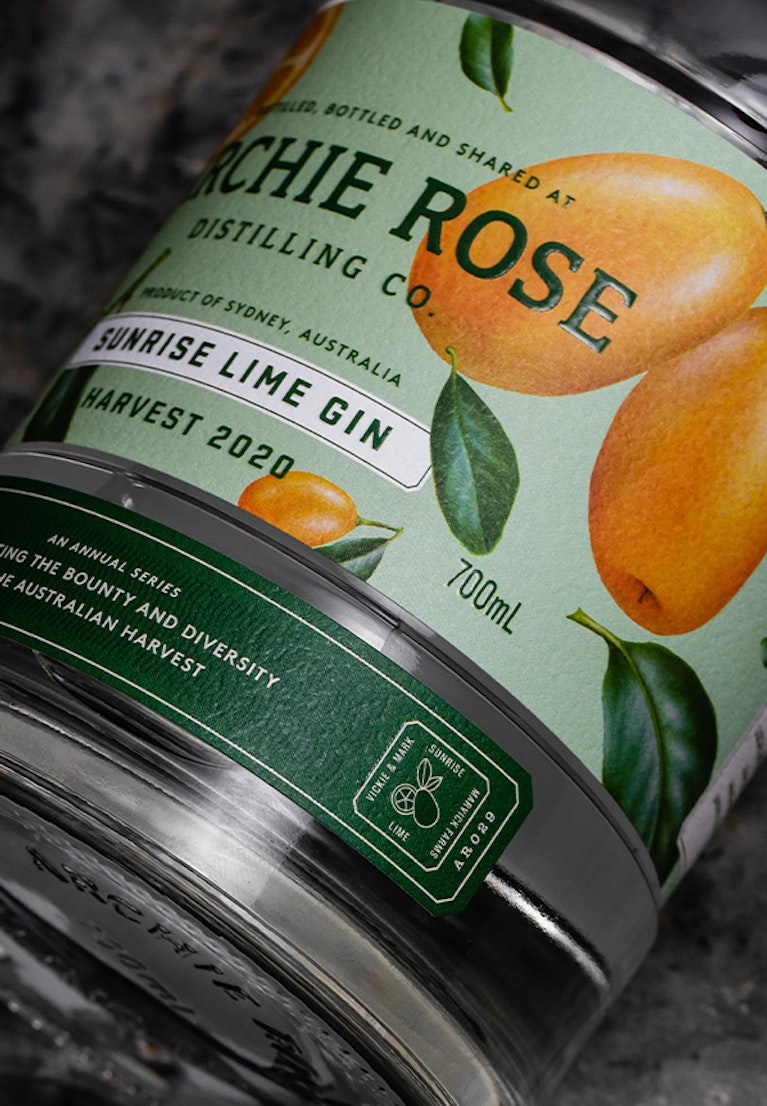overhead-shot-of-archie-rose-sunrise-lime-gin-harvest-2020-green-base-label