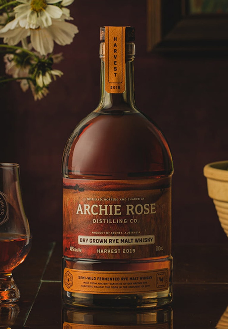 Archie Rye Dry Grown Rye Malt Whisky, Harvest 2019 | Archie Rose Distilling Co.