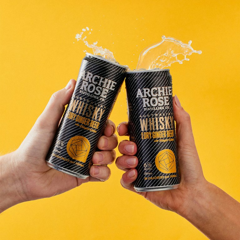 Archie Collection Cans Archie Rose's New Gin & Whisky Cans