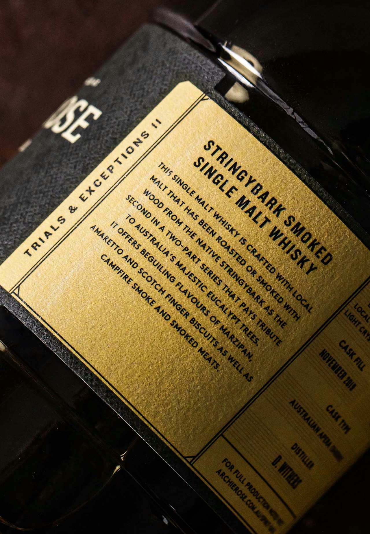 Stringybark Smoked Single Malt Whisky