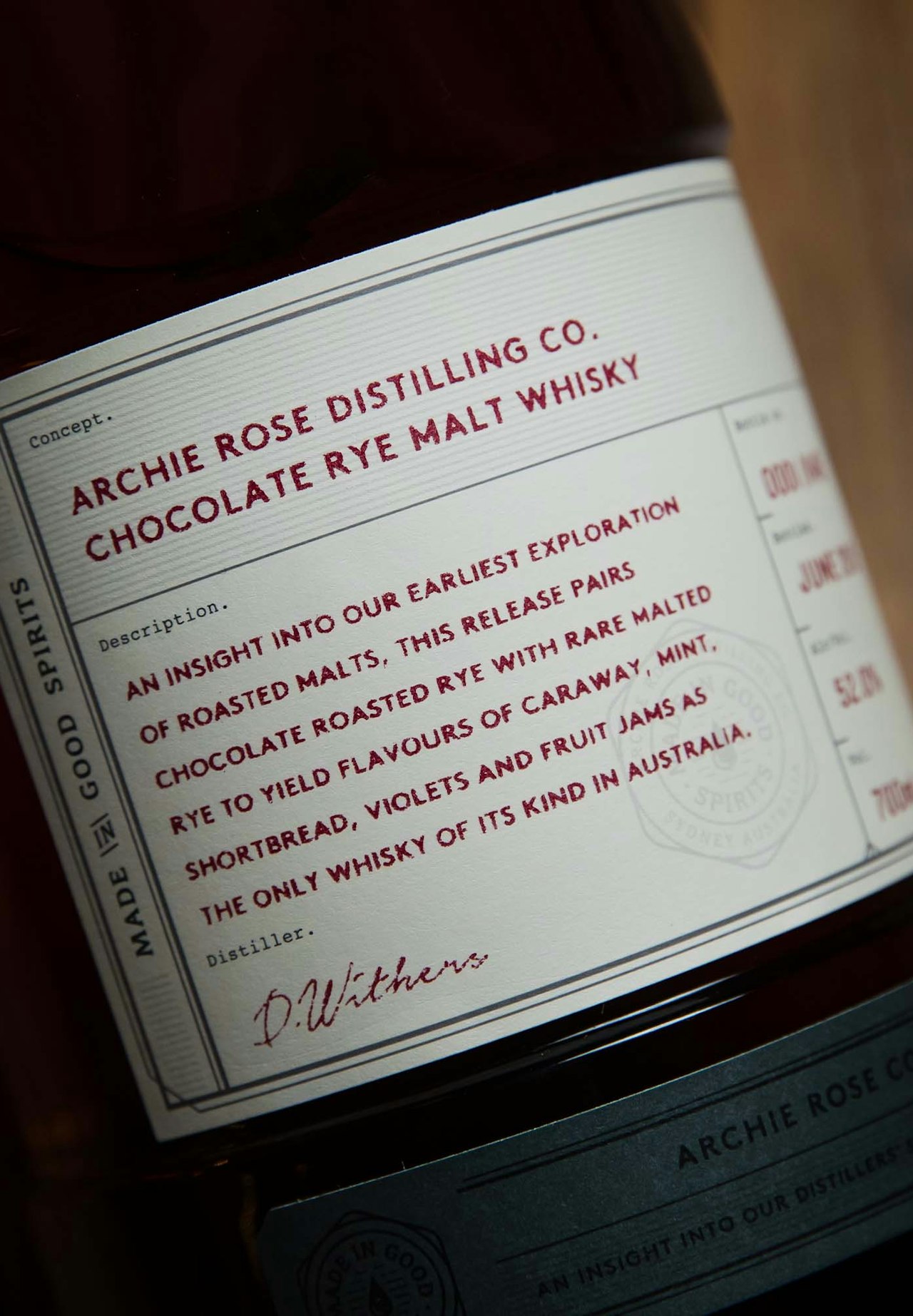 Chocolate Rye Malt Whisky
