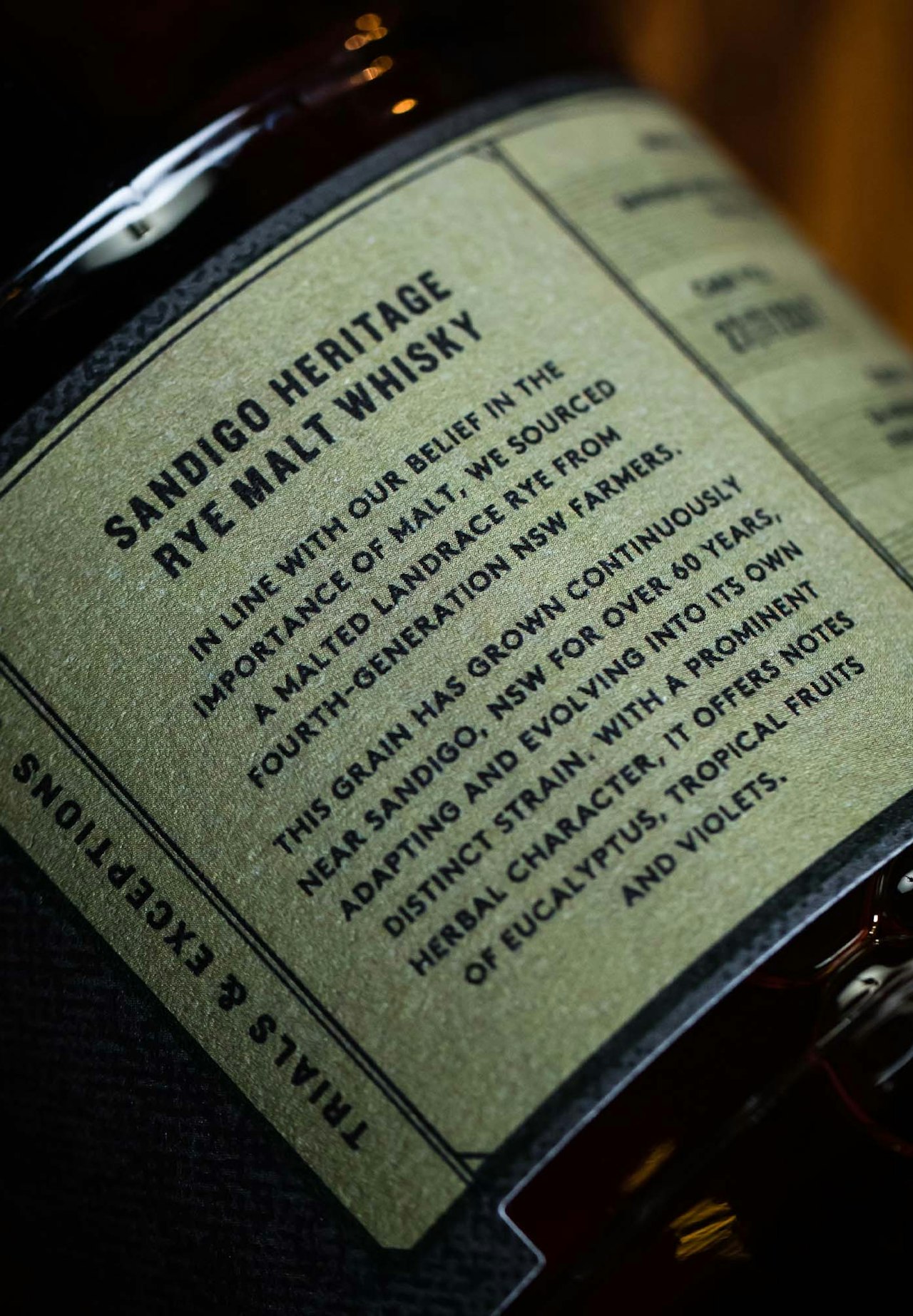 Sandigo Heritage Rye Malt Whisky