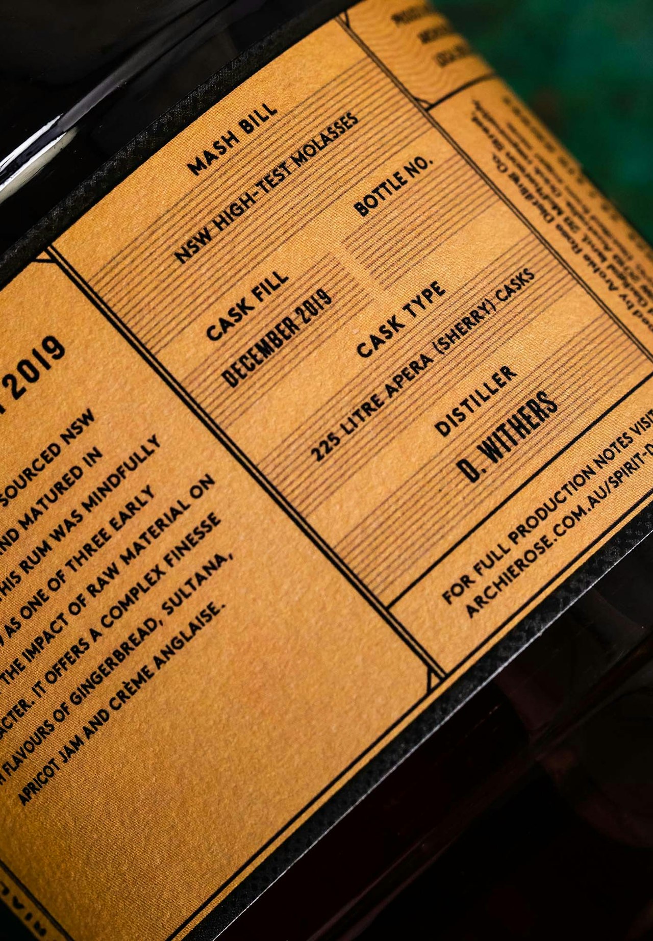 Fancy Molasses Rum 2019