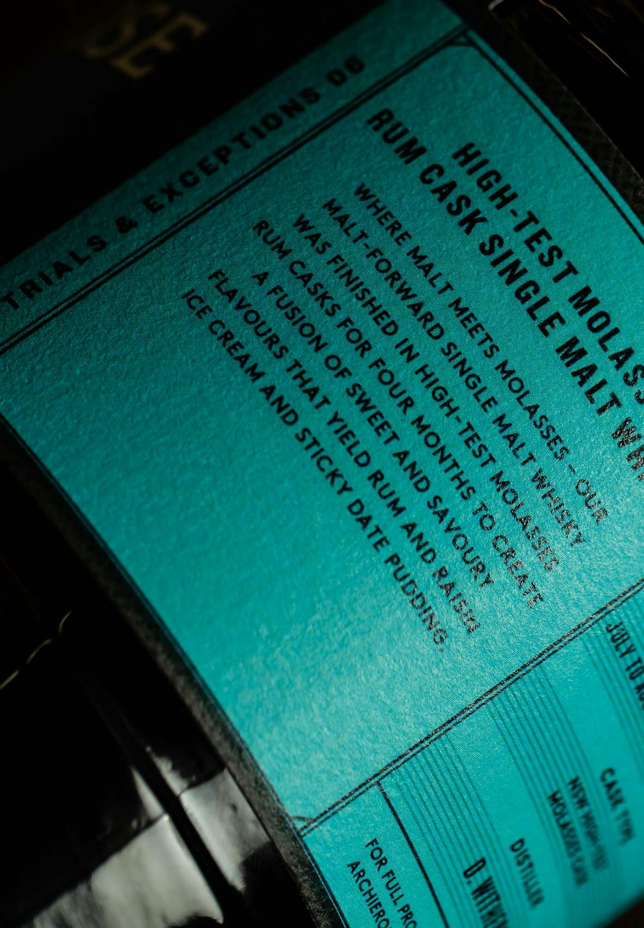 High-Test Molasses Rum Cask Single Malt Whisky