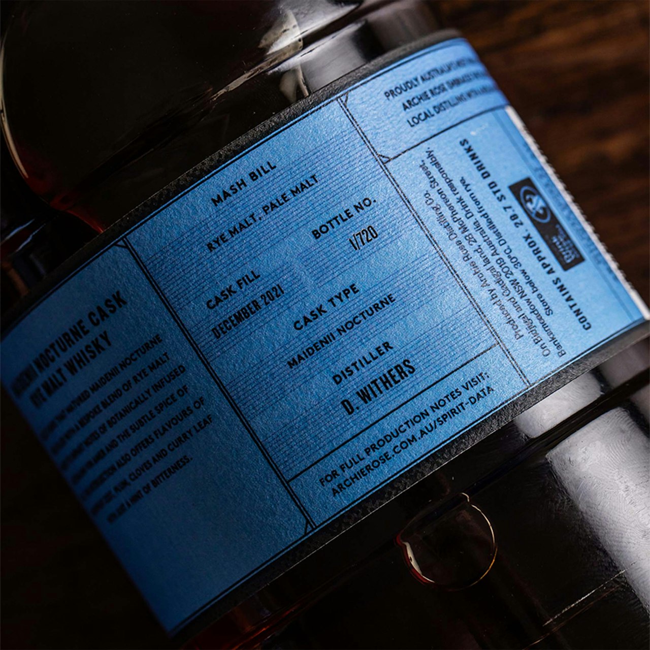 Maidenii Cask Rye Malt Whisky