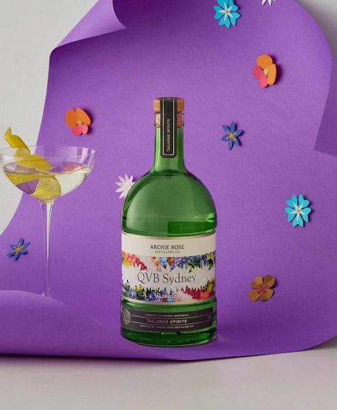 New Limited Edition Tailored Gin Mardi Gras Label & Tailored @ QVB