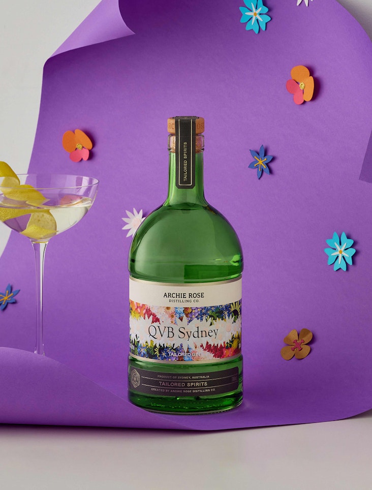 New Limited Edition Tailored Gin Mardi Gras Label & Tailored @ QVB