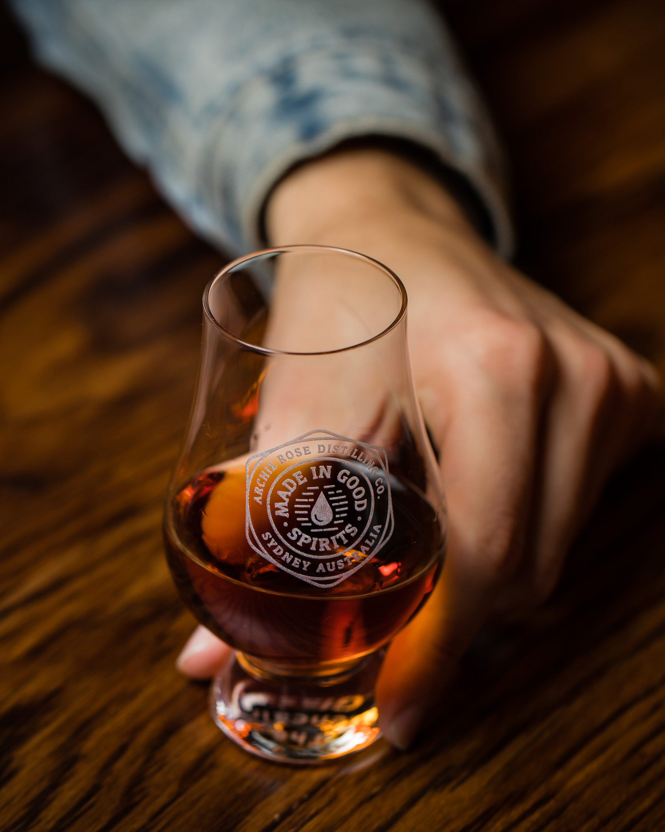 Glencairn Whisky Glass Engraved