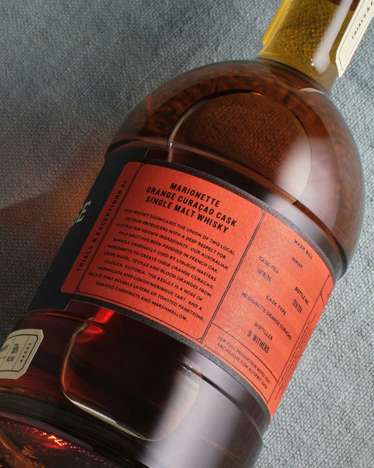 Marionette Curacao Cask Single Malt Whisky