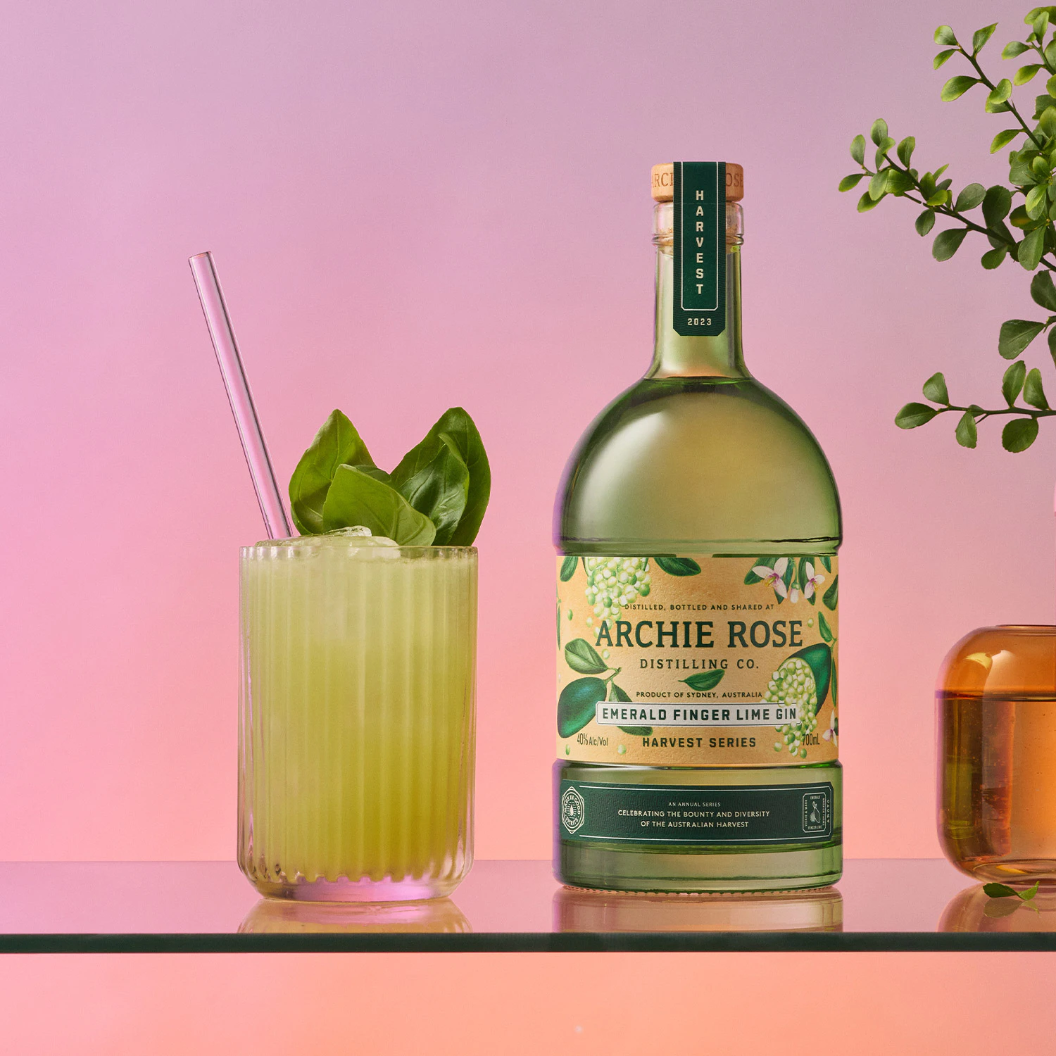 Emerald Finger Lime Gin Basil Smash