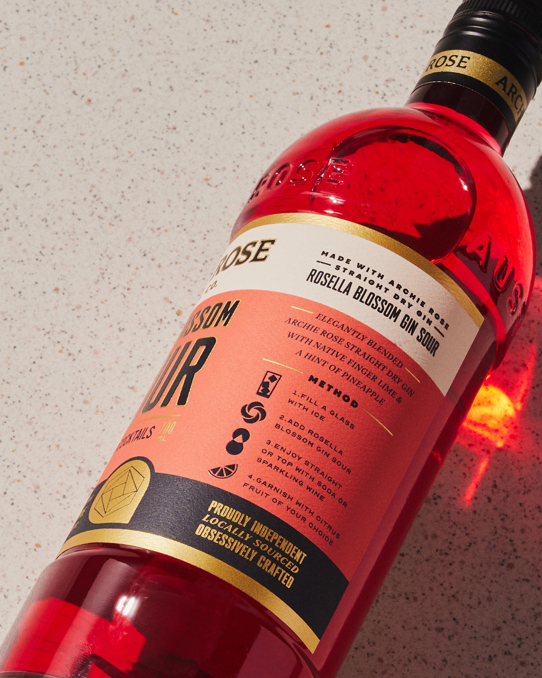 Rosella Blossom Gin Sour