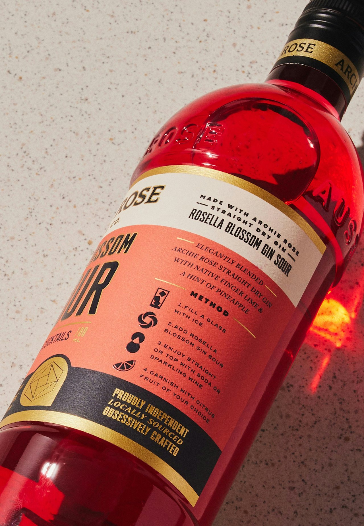 Rosella Blossom Gin Sour