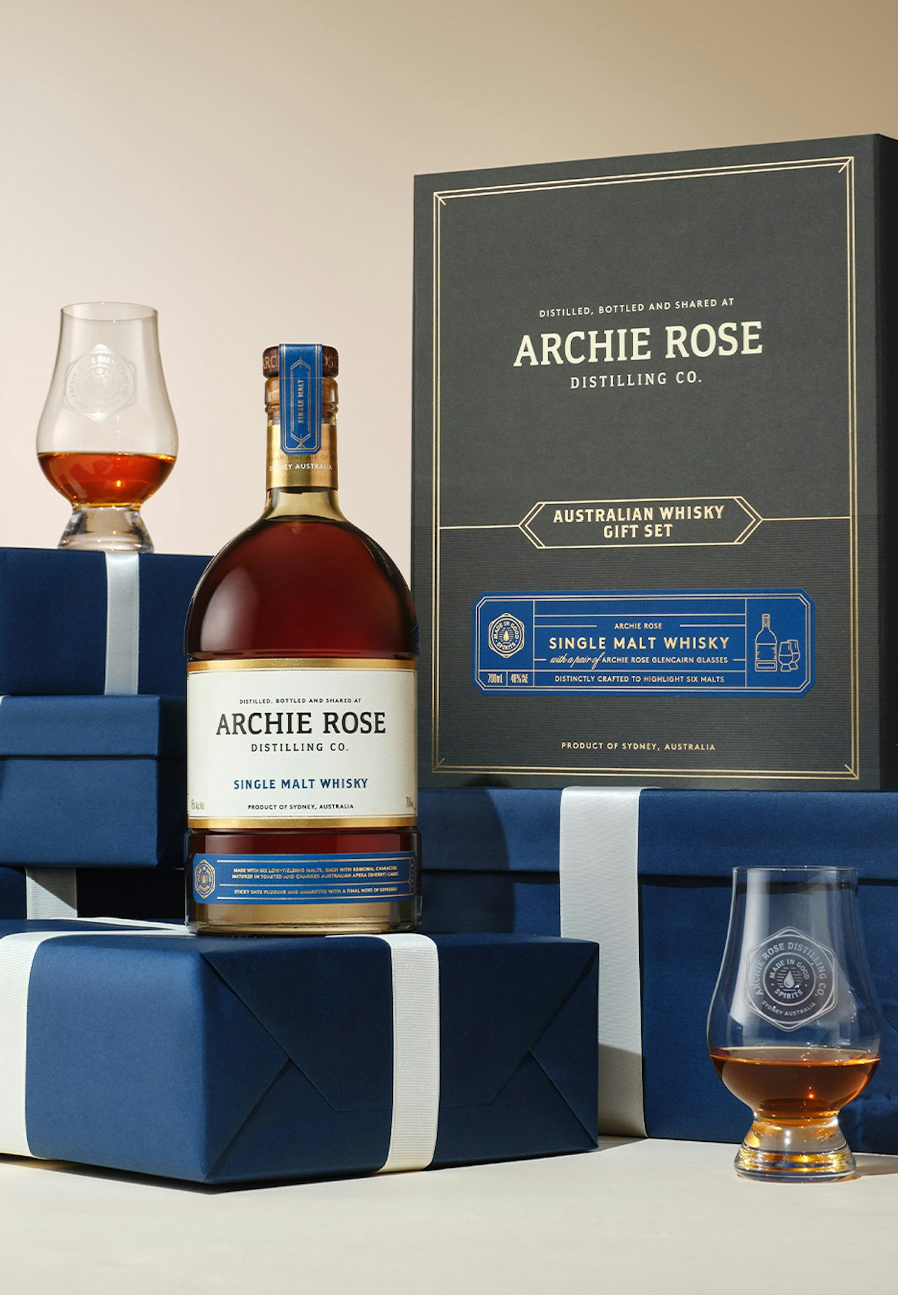 Single Malt Whisky & 2 Glencairn Glasses Gift Pack