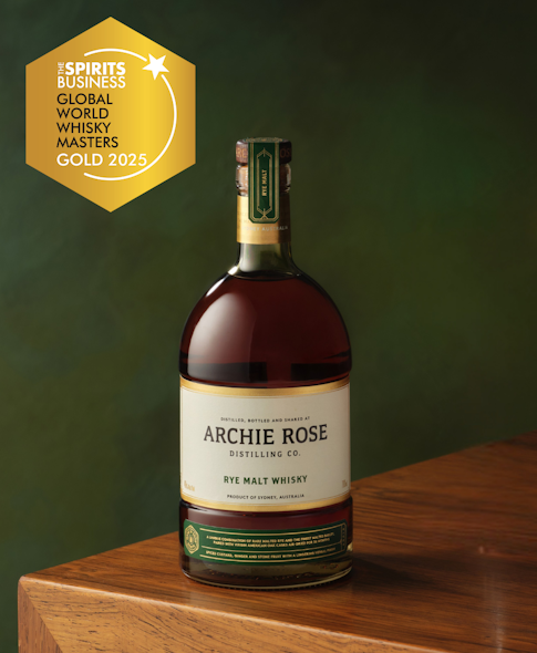 Archie Rose’s Rye Malt Whisky Wins Gold at the 2025 World Whisky Masters