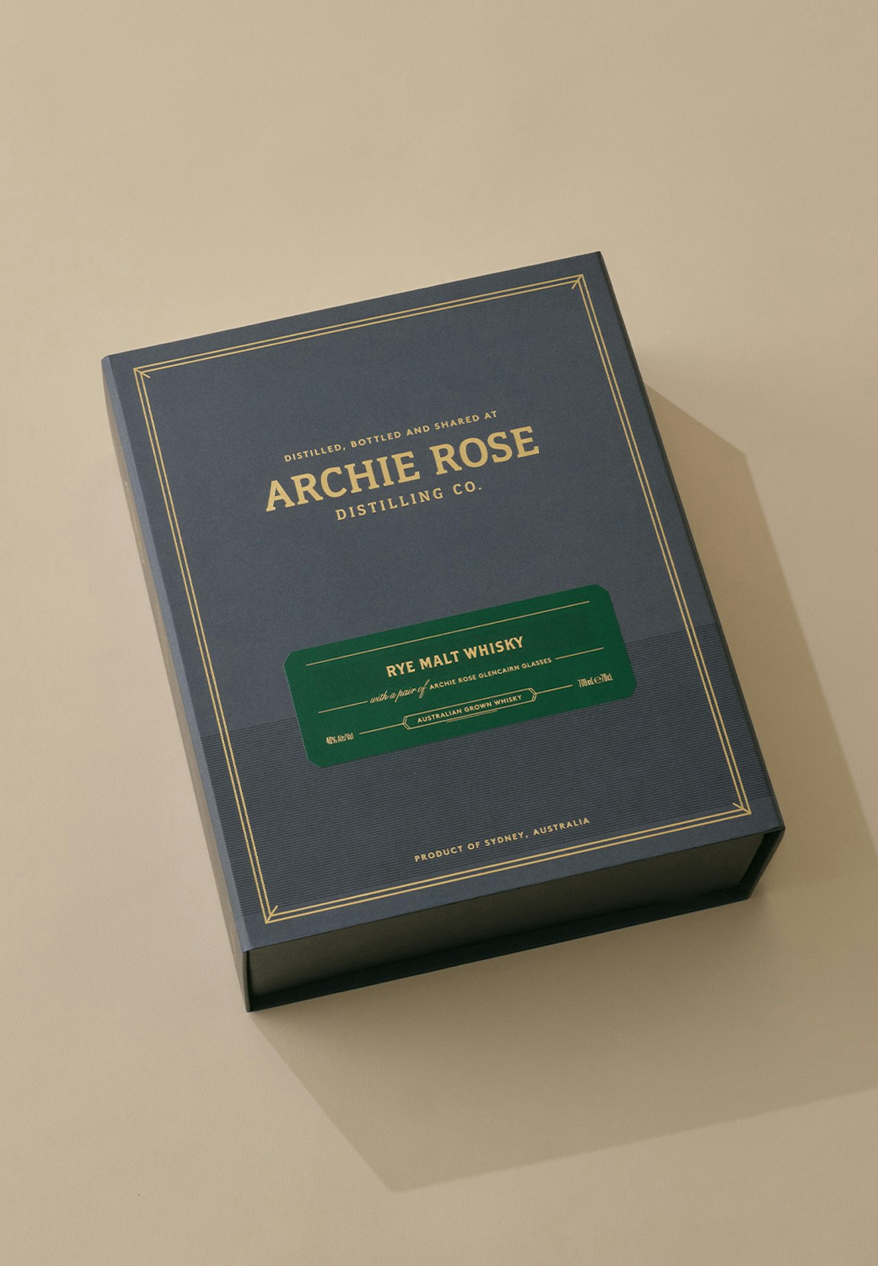 Rye Malt Whisky & 2 Glencairns Glasses Gift Pack