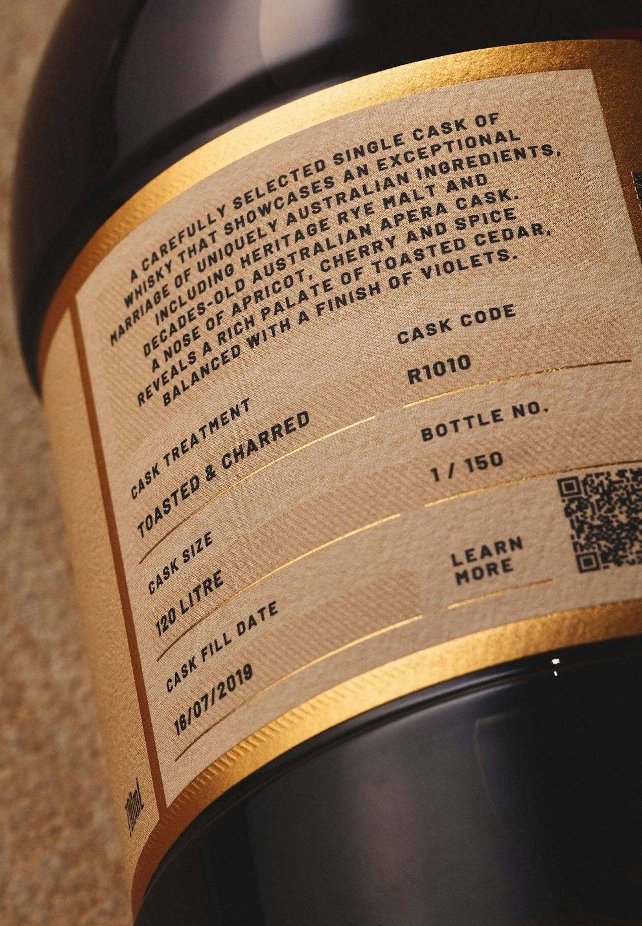 Single Cask Whisky Batch No. 1: Heritage Rye Malt