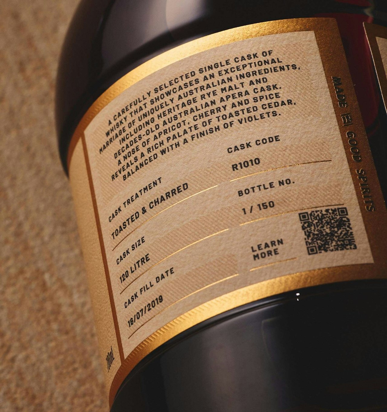 Single Cask Whisky Batch No. 1: Heritage Rye Malt