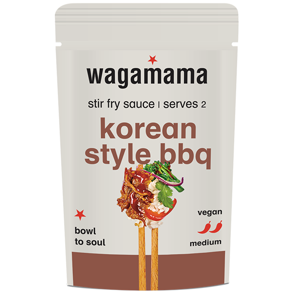 a pack of wagamama korean style bbq stir fry sauce