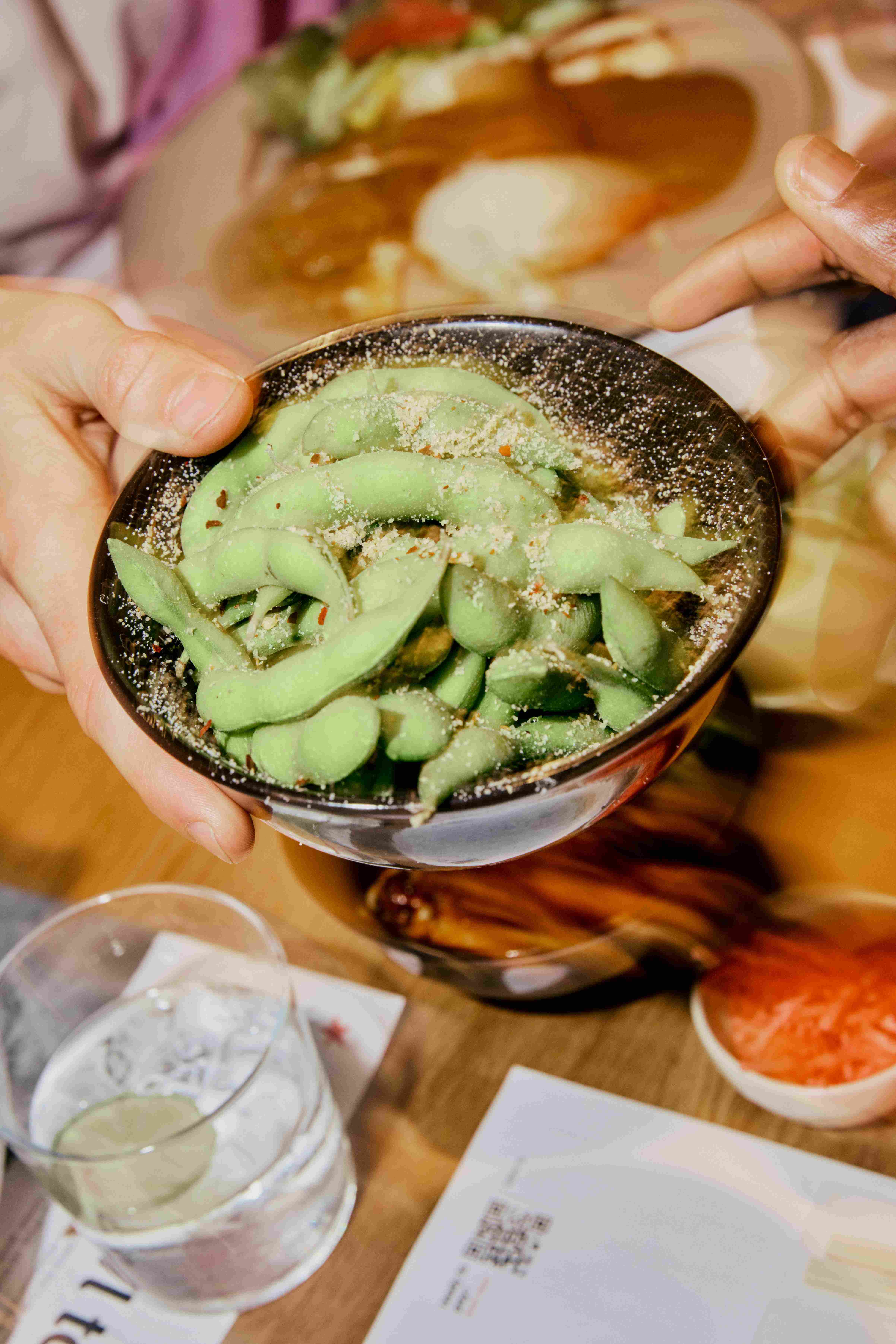 bowl of edamame beans