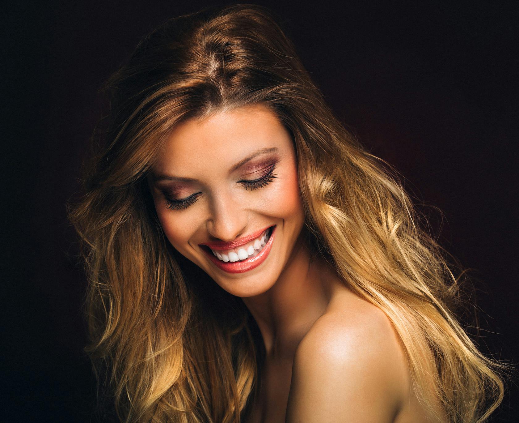 Beautiful woman smiling