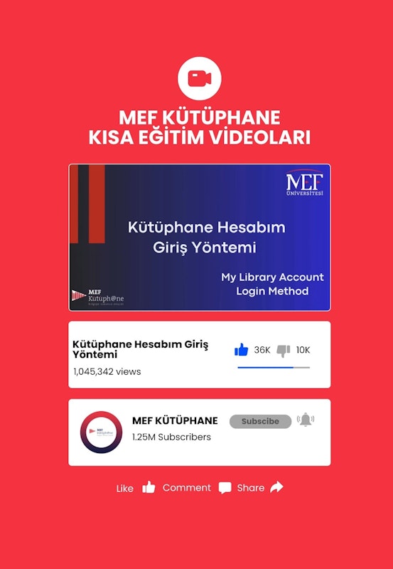 https://www.youtube.com/user/MEFKutuphane