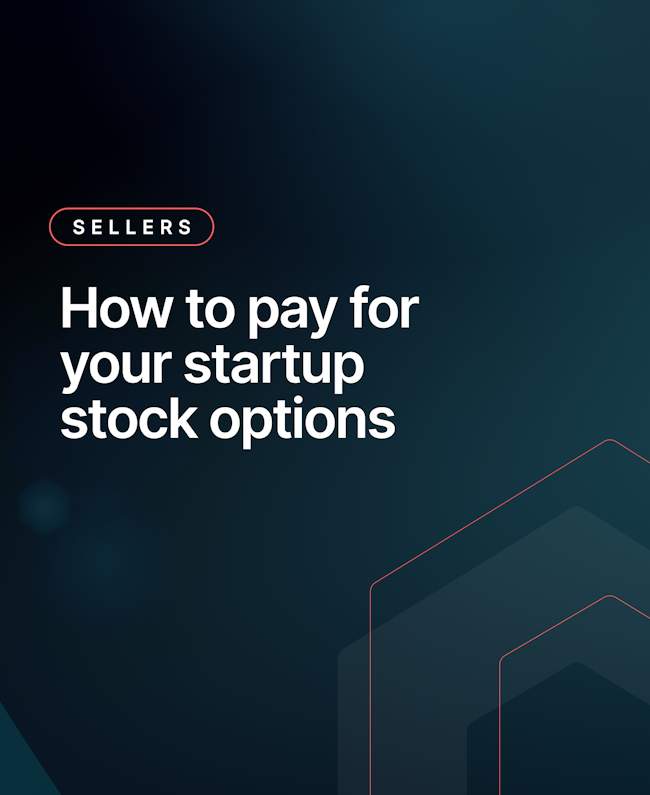 How to pay for your startup stock options
