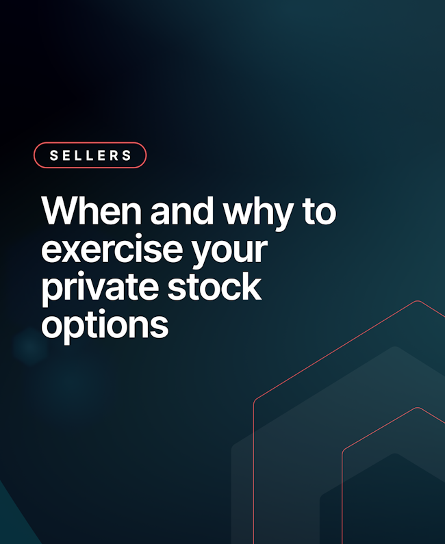 When and why to exercise your private stock options