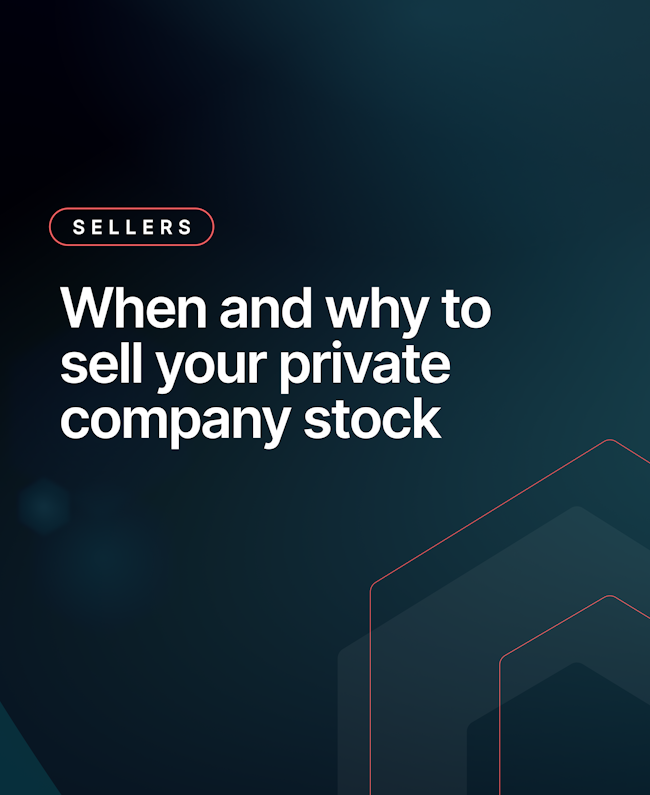 When and why to sell your private company stock