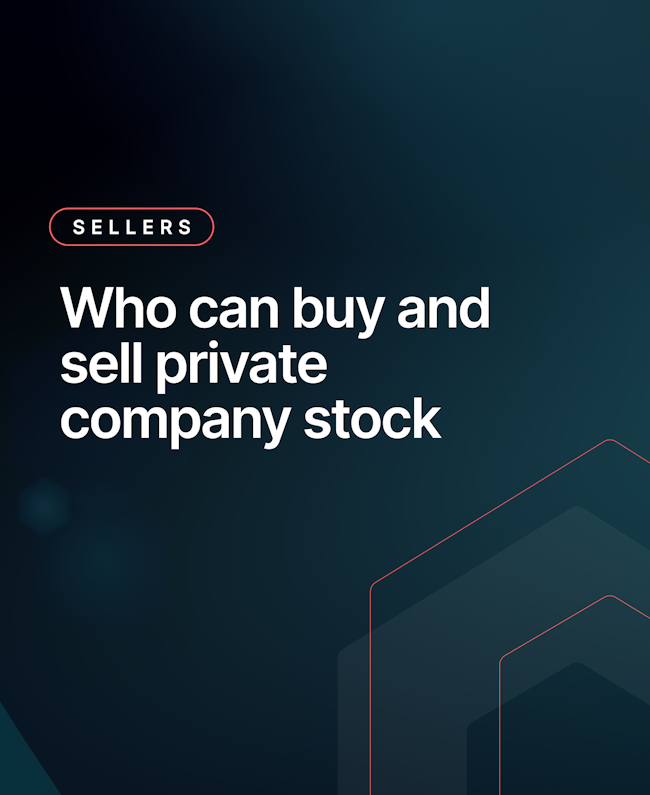 Who can buy and sell private company stock