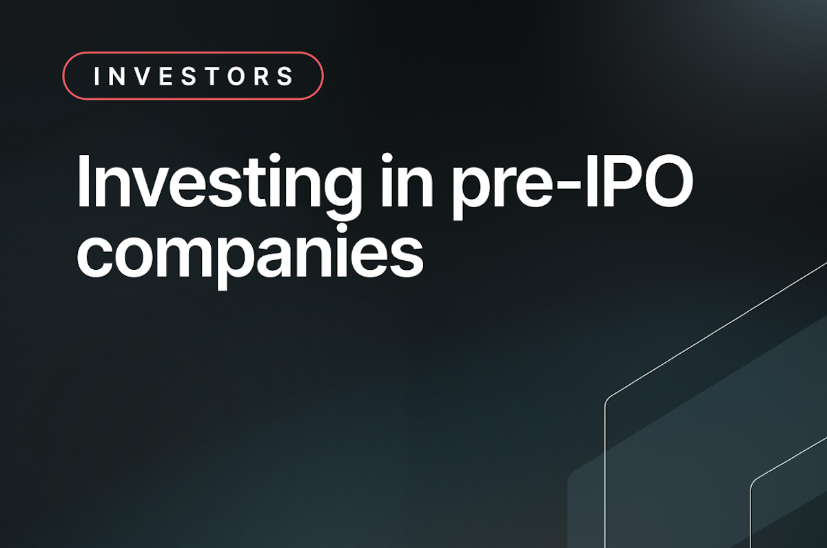 Investing in pre-IPO companies
