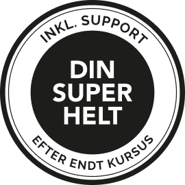support fra din superhelt badge