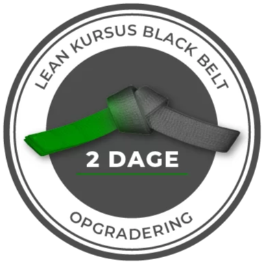 logo af lean kursus black belt