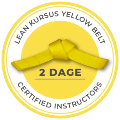 Lean Yellow Belt Badge fra Compass