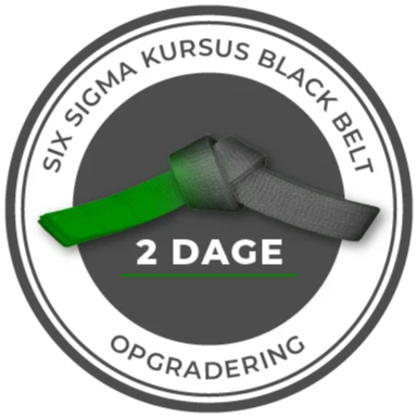 Compass six sigma green til black belt logo