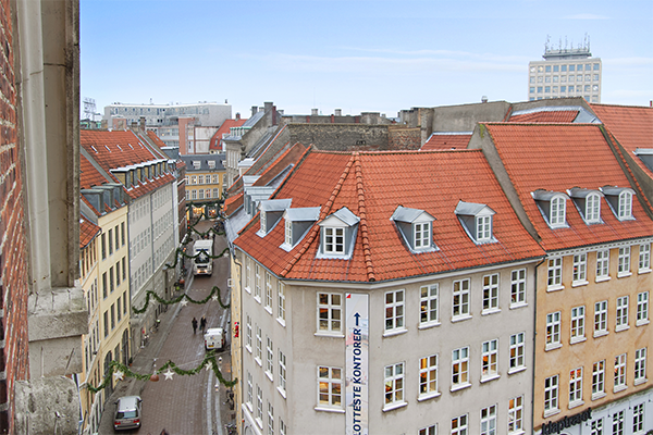 Udsigt fra Compass kursus lokaler på Kultorvet i København