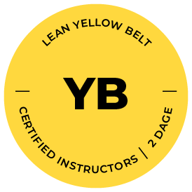Lean Yellow Belt Badge fra Compass
