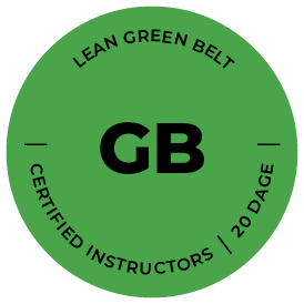 Lean kursus green belt badge