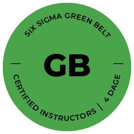 Six sigma kursus green belt 6 uger logo